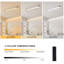 Modern Linear Wood Dimmable LED Flush Mount with Remote-746111814