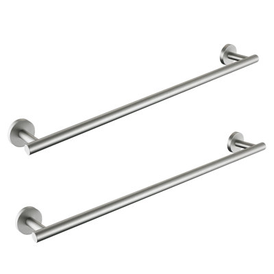 30'' Wall Mounted Towel Bar Towel Holder in Stainless Steel - 2 PACK