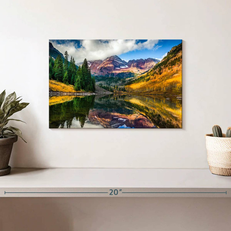 Alvord Scenic Maroon Bells Colorado, H 8 po x l 12 po