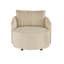 Fauteuil d'appoint pivotant en velours côtelé Doniphan-1619517934
