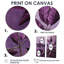 «Purple Leaves Plum Precision II» - impressions sur toile traditionnelles mauves-1760425204-1760425201-1760425200