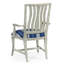 William Yeoward 19.25'' H Cotton Upholstered Oak Armchair