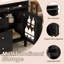 Meuble-lavabo de 36 po avec lavabo supérieur, armoire de rangement moderne avec 2 tiroirs et un tiroir basculant-403250743-403250737