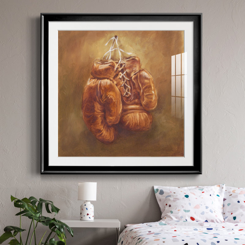 «Rustic Sports I», reproduction encadrée de qualité supérieure - prête à être accrochée, H 17,5 po x l 17,5 po x P 1,5 po