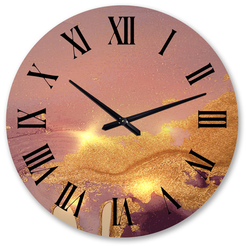 Marble Glam Art III - Horloge murale glam 2, Grand
