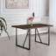 Élégant ensemble de salle à manger en MDF brun noyer de style Mid-Century moderne pour les salles à manger contemporaines