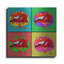 «Lips 2» par Mark Ashkenazi, art mural en métal Lark Manor ™-1683975787