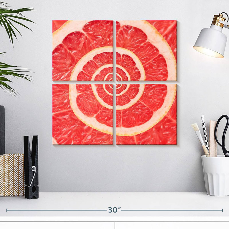 Spirale de pamplemousse fraîche