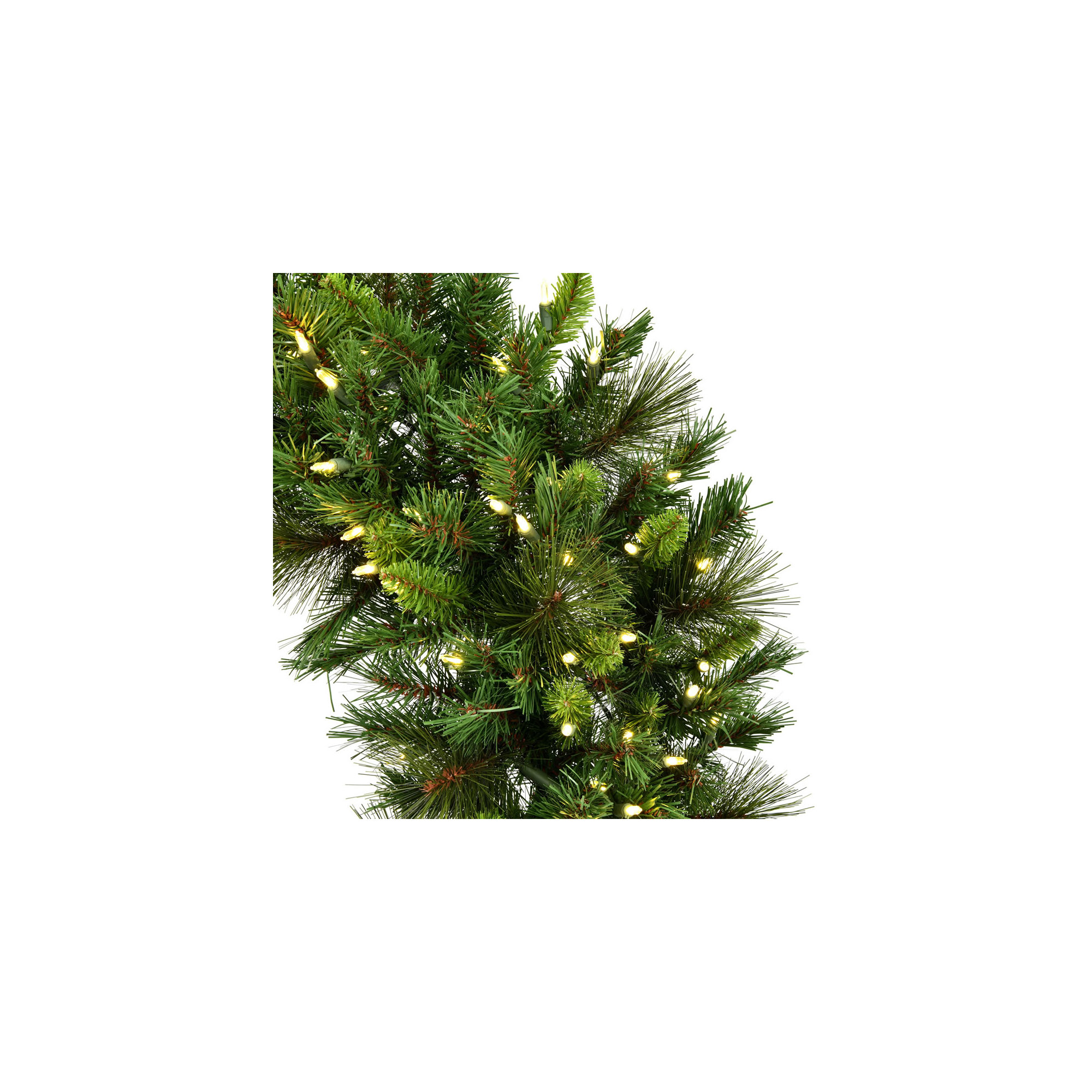Bangor Mixed Pine Faux Pine Lighted Wreath, 42"H x 42"W x 5"D, LED