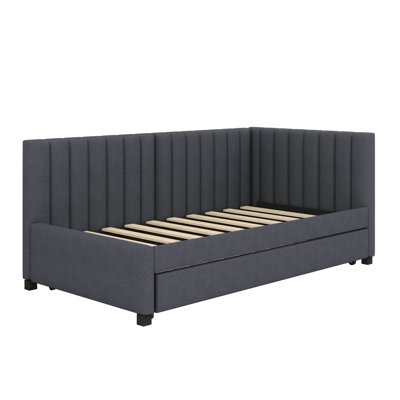 Upholstered Daybed with Trundle Sofa Bed Frame by Cosmic