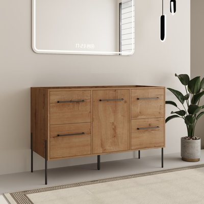 Eldrin 48'' Single Bathroom Vanity Base Only, Base Cabinet without sink