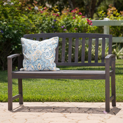 Royce Wooden Garden Bench by Highland Dunes