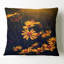 Coussin imprimé floral rétro avec fleurs sauvages et abeilles-29598042-29598046