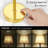 Dimmable Table Lamp Cordless Touch Control Linee Shape for Living Room Dining Room Bedroom