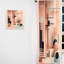 Satler - bleu doux et rose Mid Century Art III - rideau moderne - velours obscurcissant - 1 panneau-2024548160