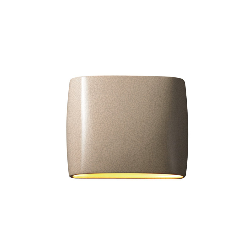 Armance Ceramic Wall Sconce, White Crackle