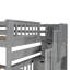 Full Over Full Bunk Bed With Shelves And 6 Storage Drawers, Gray