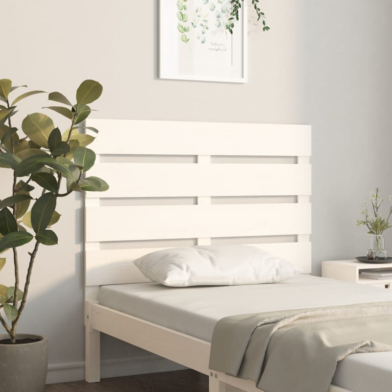 Santini Solid Wood Headboard, White, 75 x 80 cm