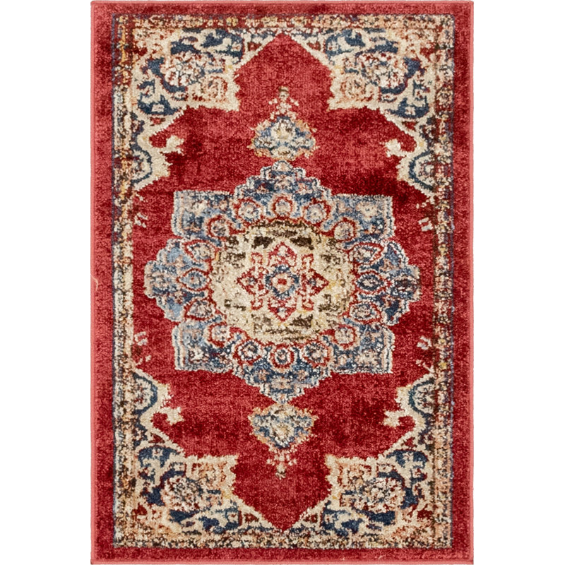 Tapis oriental bourgogne Edens, Rectangle 3 pi 3 po x 5 pi 3 po