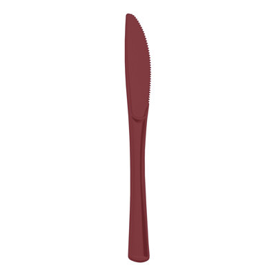 Red Disposable Plastic Party Knives - 600 Knives