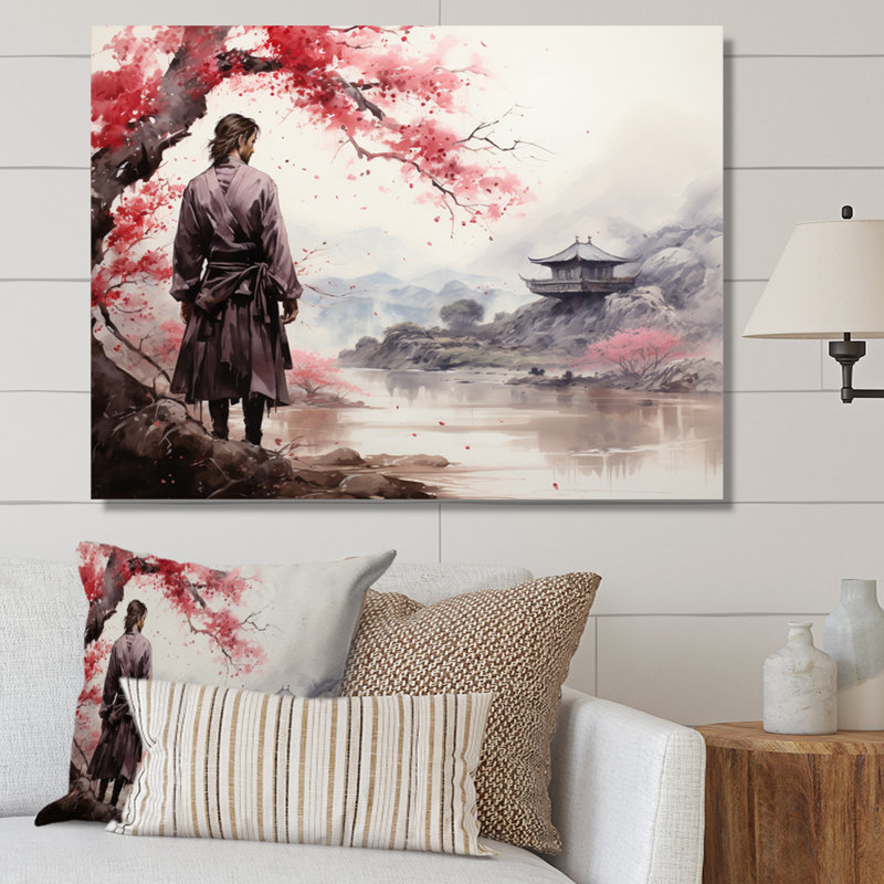 Asian Art Samurais Resolve III - impression, H 12 po x l 20 po x P 1 po, Toile tendue