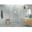 Halo 40 in. x 40 in. x 78 in. 90-degree Fully Frameless Glass Hinged Shower Enclosure-360637517