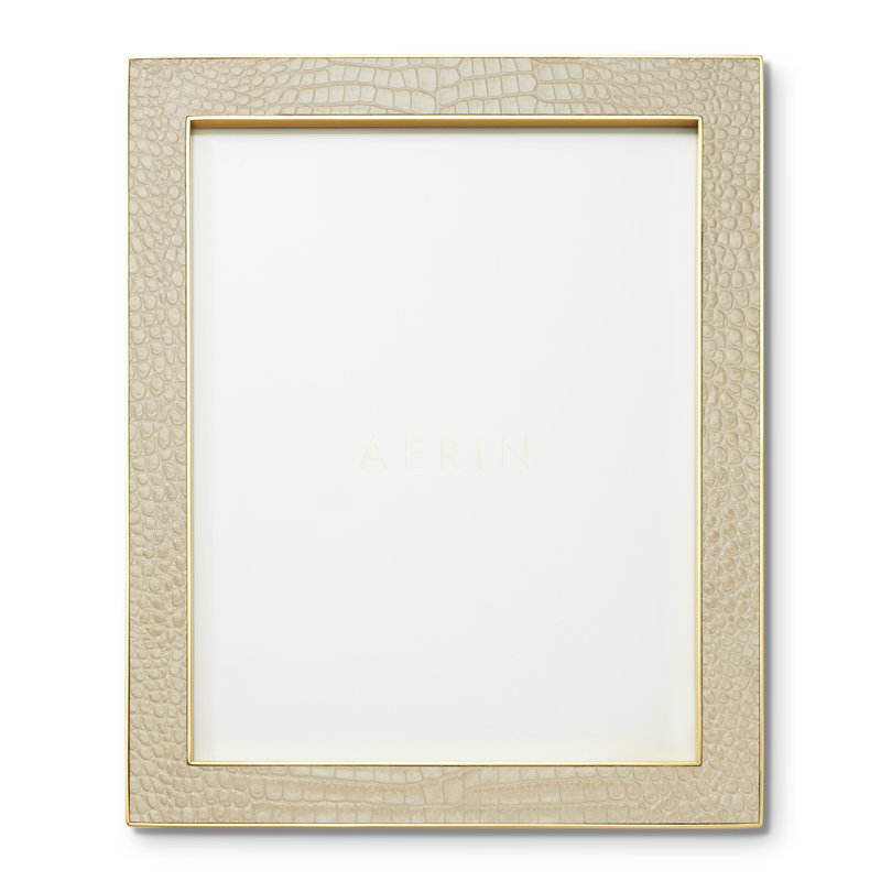 Classic Croc Leather Picture Frame, 8" x 10"