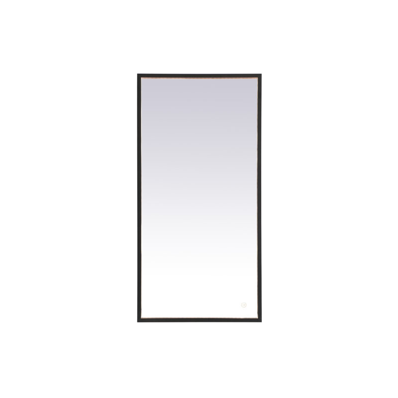 Miroir Piche, 20 po x 40 po, Noir