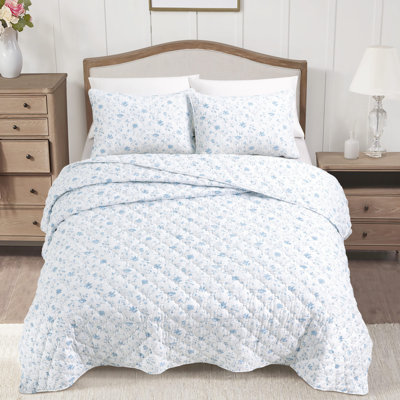 Laura Ashley Juliette Reversible Quilt Set