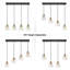 4 - Light Kitchen Island Linear Pendant Light