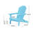 MALIBU FOLDING RECLINING ADIRONDACK CHAIR WEATHER RESISTANT DESIGN-570976420
