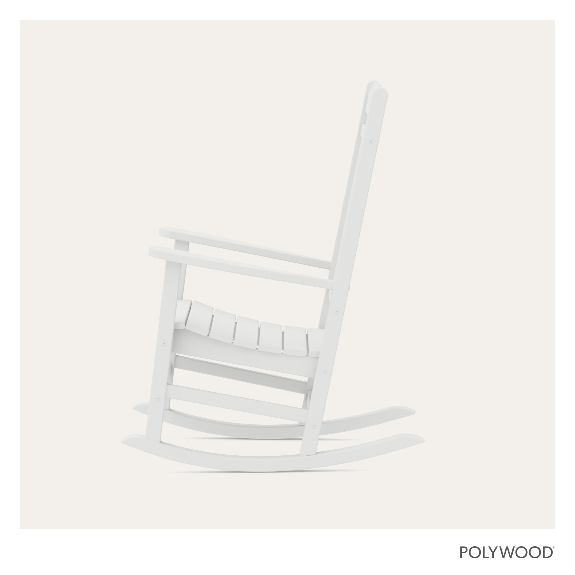 POLYWOOD Rocker Rocking Chair, White