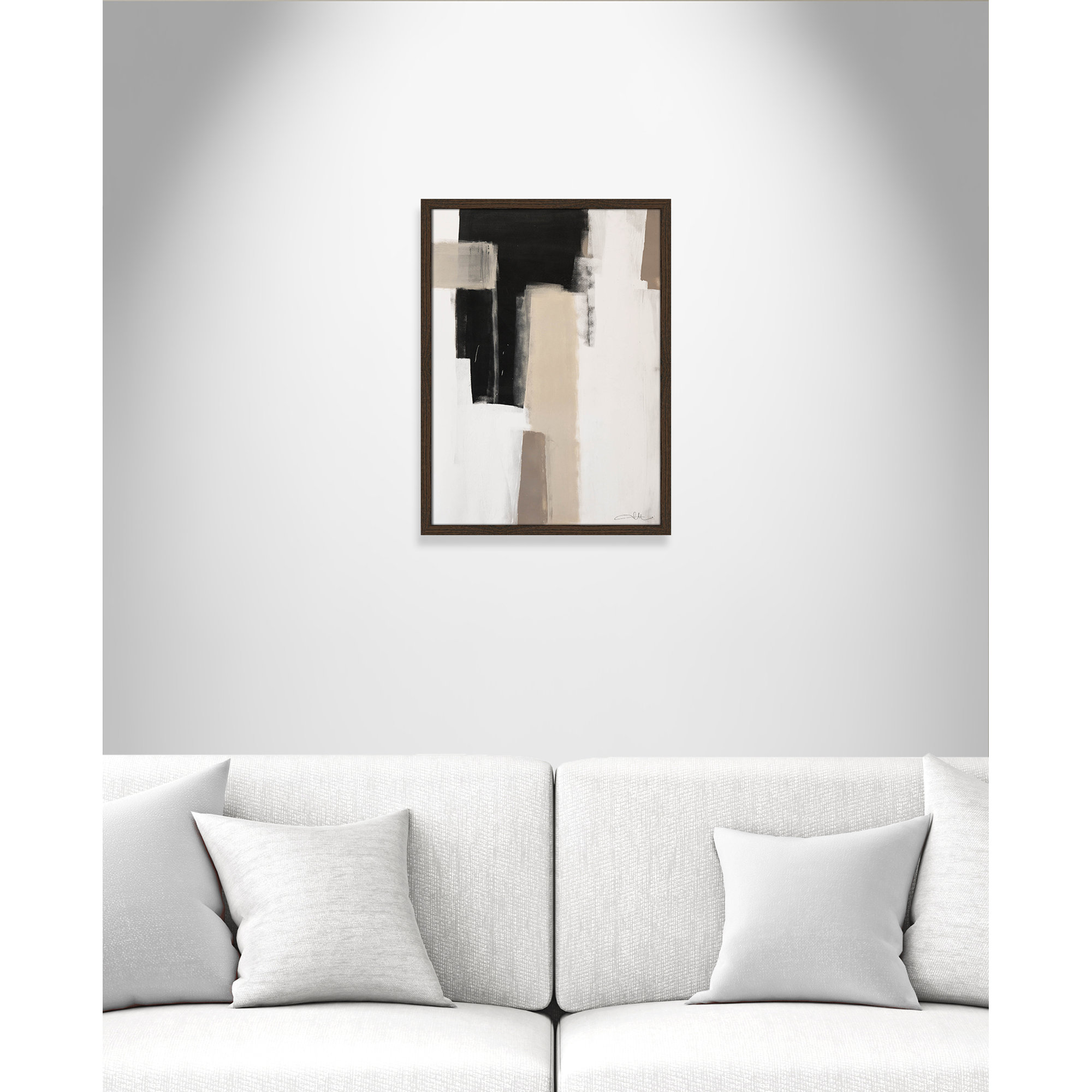 Earth Scapes I by Casa Fine Arts, Walnut Slim Unmatted Picture Framed, 23" H x 17" W x 1.25" D
