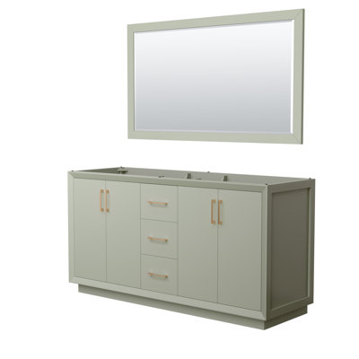 Strada 65.25'' Double Bathroom Vanity Base Only
