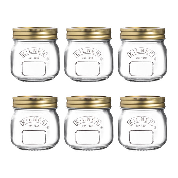 Kilner Fruit Canning Jars, 13.5 Ounce - 6 jars