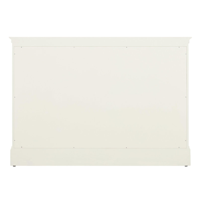 Claudia 48" Mahogany Single Basin Vanity Set with Cabinet, Vanity Top, Arctic White Quartz, White, No Faucet Hole