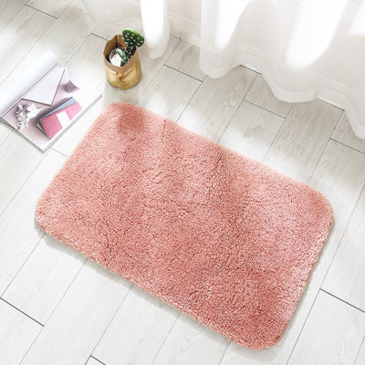 Tapis de salle de bain 23,62 po x 15,75 po, tapis de bain en chenille absorbant très doux, envers en caoutchouc à séchage rapide, tapis de bain lavables à la machine pour le plancher de la salle de bain, la baignoire et la douche, accessoires de décoration intérieure