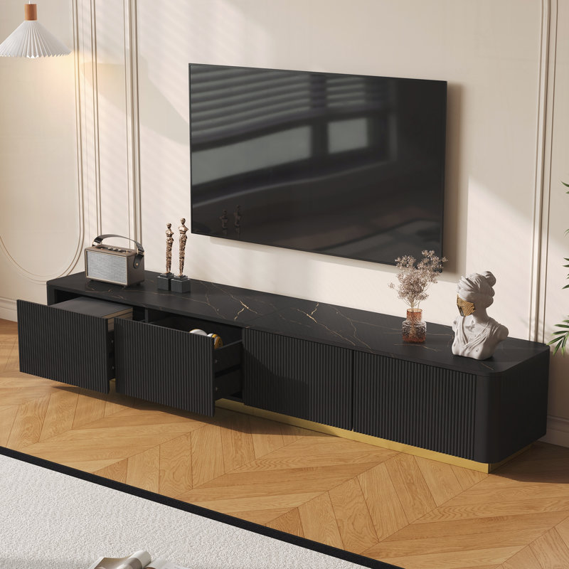 Meuble télé moderne pour le salon, Noir