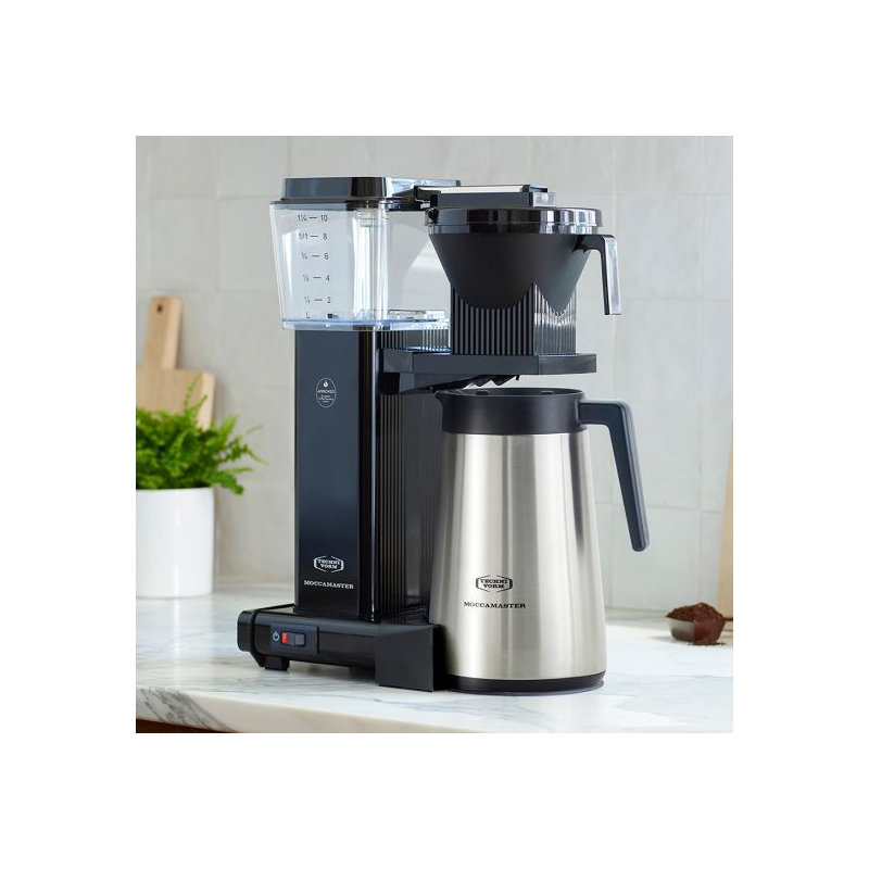 Moccamaster KBGT Filter Coffee Machine, 1.25L - Polished, Black