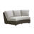 Cypress Point Ocean Terrace 85'' Wide Outdoor Wicker Curved Patio Sofa with Sunbrella Cushions