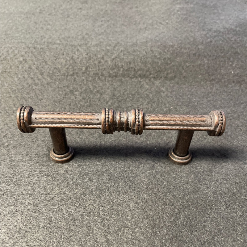 (Paquet de 12) Poignée colonne 3 "AS-IS Mykonos, cuivre antique