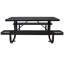Rectangular outdoor steel picnic table-1922204462