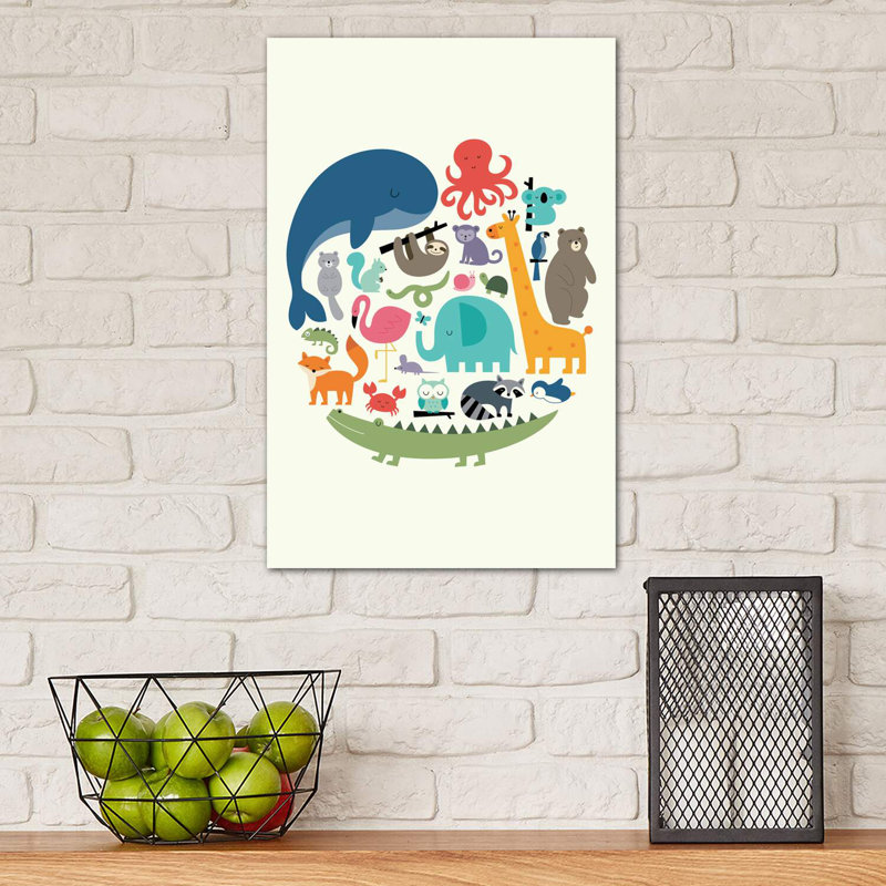 «We Are One» par Andy Westface - impression d'art graphique, Toile tendue, Pas de tapis, H 60 po x l 40po x P 1,5 po