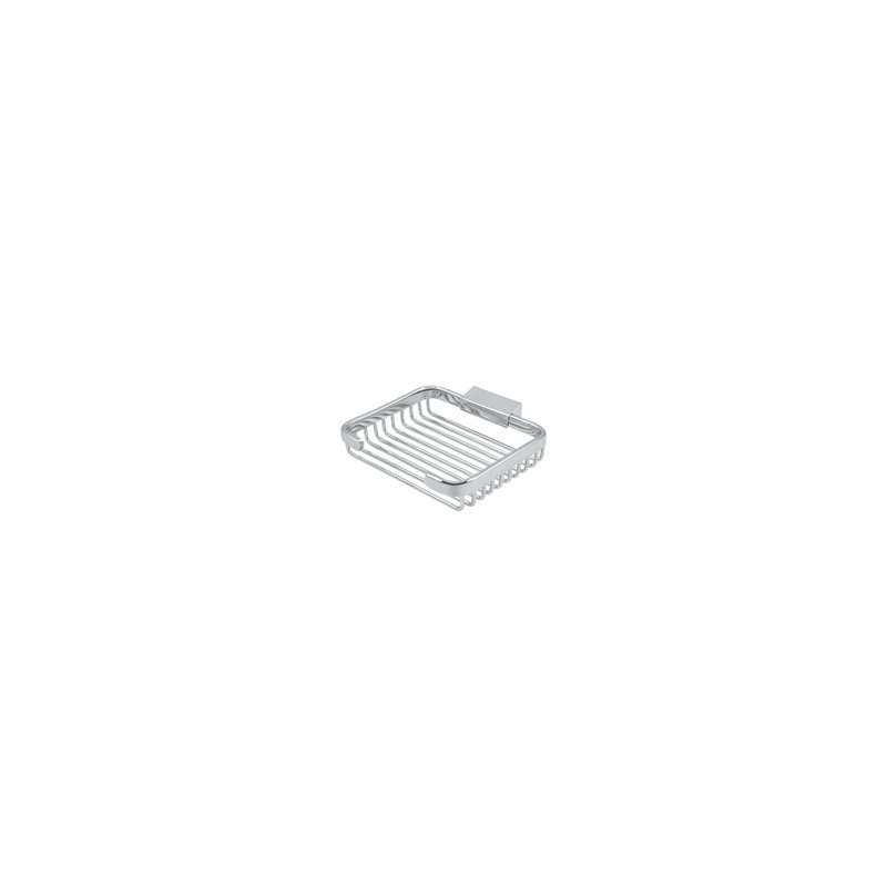 Deltana WBR6050U26 Wire Basket, 6" Rectangular Soap Holder in Polished Chrome