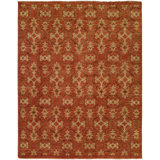 Kuo Damask Area Rug in Brown