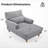 Upholstered Chaise Lounge With Adjustable Backrest