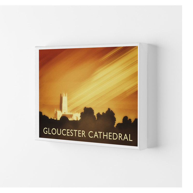 Gloucester Cathedral by Richard O'Neill - Print, Wrapped Canvas, 29.7cm H x 42cm W x 4cm D