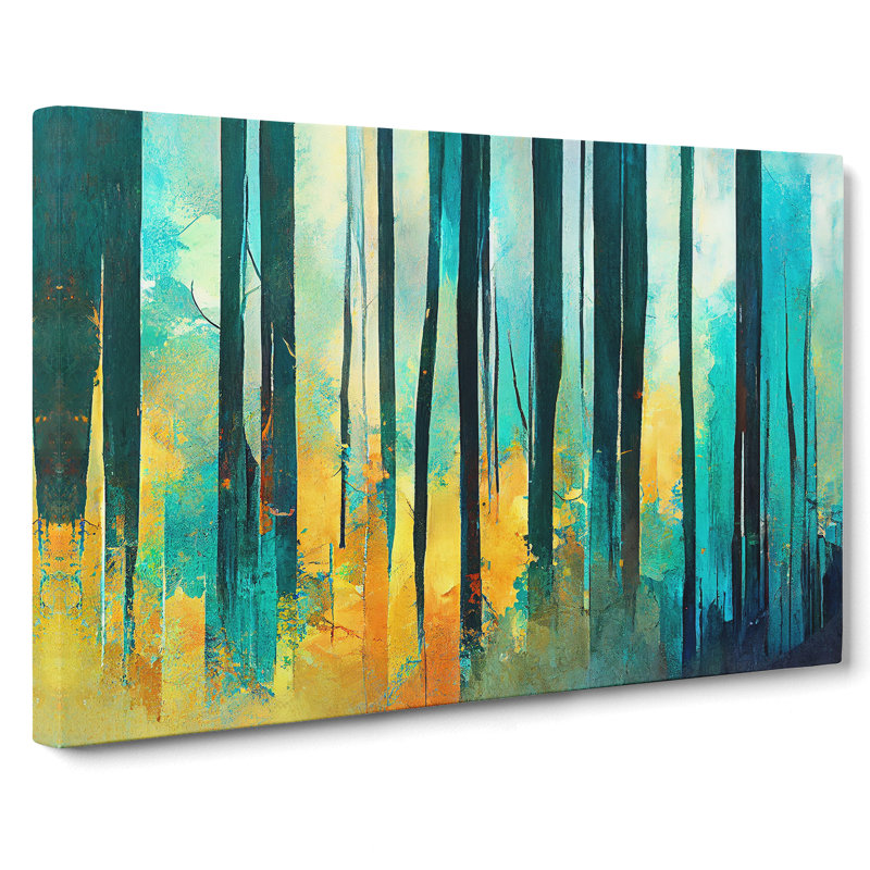 Awesome Abstract Forest Vol.5 - Wrapped Canvas, 35cm H x 50cm W