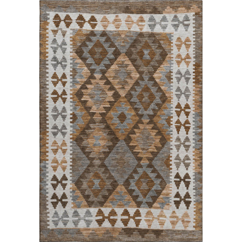 Premium Machine Washable Mayfield Tribal Rug, Rectangle 10' x 14'