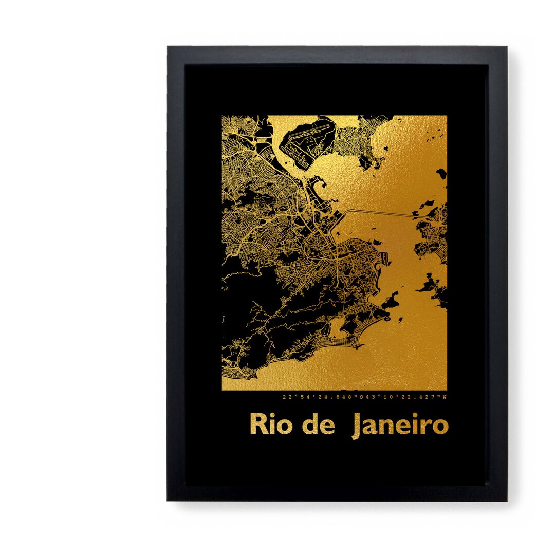 Gerahmter Grafikdruck Rio De Janeiro